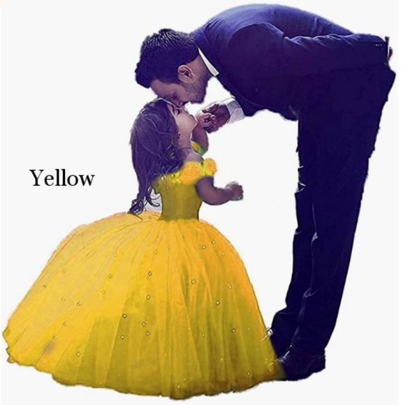 NEW Beautiful Sparkling Bling Rhinestone Blue Cinderella Gown Flower Gir… - Picture 11 of 14